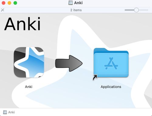 Anki Mac Installation Screenshot